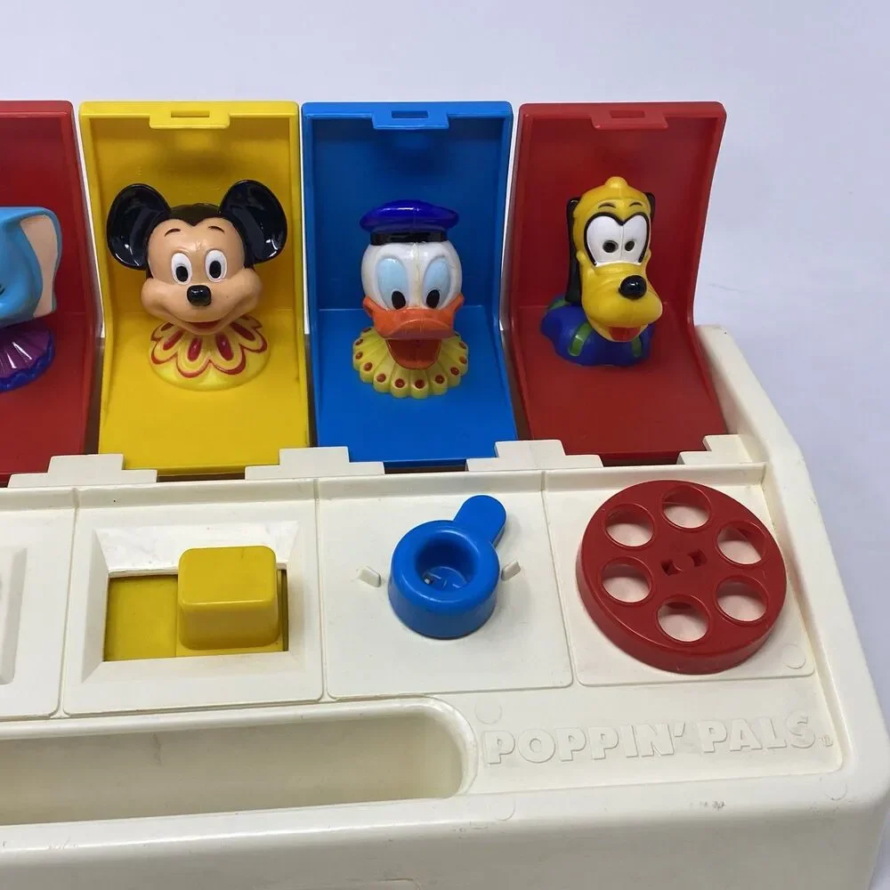 Vintage Disney Busy Poppin' Pals Child Guidance Pop Up Learning Toy 1980’s